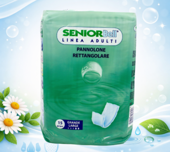 SENIOR BELL PANNOLONI RETTANGOLARE 15PZ