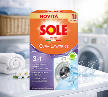 SOLE CURA-LAVATRICE LIQUIDO 3IN1 FRESCHEZZA FLOREALE 250ML