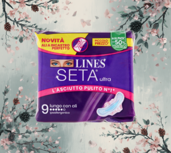 LINES ASSORBENTI SETA ULTRA LUNGO CON ALI 9PZ