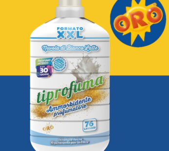 ORO AMMORBIDENTE TI PROFUMA 76LAVAGGI XXL NUVOLA DI BIANCO LATTE