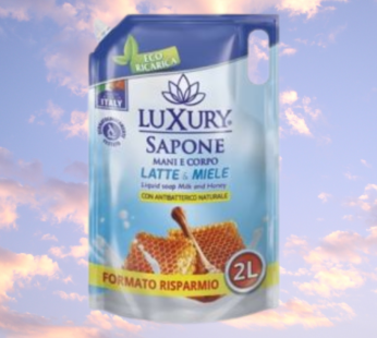 LUXURY SAPONE LIQ.2LT BUSTA LATTE & MIELE