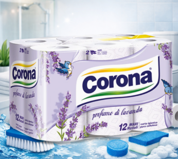 CORONA CARTA IGIENICA X12 PROFUMO LAVANDA