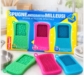 FATIGATI SPUGNA ANTIGRAFFIO SILICONE 3PZ